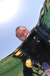 Mike Clark,
Self portrait, exit after a magic dive at Um... by Mike Clark 